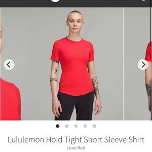 Lululemon Hold Tight Short Sleeve Shirt
